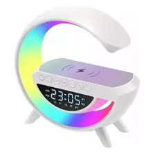 Parlante Lampara G Cargador Inalámbrico Rgb Reloj Bt