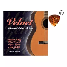 Encordado Guitarra Velvet Flat Wound 950 + Púa De Regalo!! 