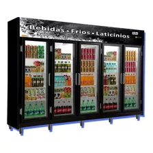 Expositor Vertical 5 Portas Visacooler Para Bebidas 1720 Lit