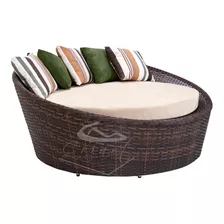 Chaise,sofá Redondo 1,40cm,fibra Sintética, Área Externa
