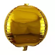 Balão Metalizado Redondo Orbz 24 Polegadas - 60cm Cor Dourado