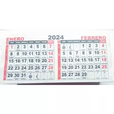 Tacos Calendarios Bi-mensual ( 27 X 12.5 Cm) - 200 Unidades
