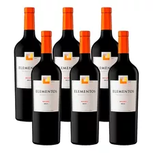 Vino Elementos Malbec 750ml Caja X6 Unidades Tinto - Sufin