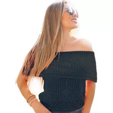 Blusa Ciganinha Rendada Tricot Verão 2018 Modelos Exclusivos