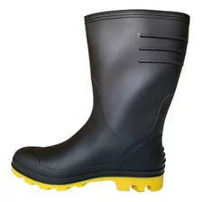 Bota De Pvc Forrada Borracha Impermeável Motoboy Chuva Moto