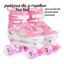 Patines Niñas Ajustables Kit De Proteccion 4 Ruedas Caracas