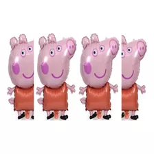 Balão Bexiga Decoração Festa Corpo Peppa Pig Kit 4 Pçs.