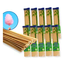 1000 Varetas De Bambu 40cm 4mm Palito Algodão Doce Bompack F