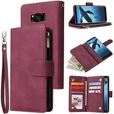 Funda Flip Para Celular Chicase Samsung Galaxy S8 -vino