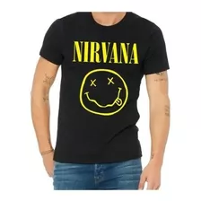 Polera Nirvana Banda Rock Band Kurt Cobain 100% Algodón
