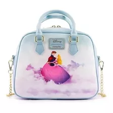 Bolsa Castillo De Princesas Bella Durmiente Loungefly Color Celeste