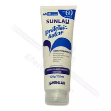 5 Creme Protetor Bloqueador Solar Sunlau Fps60 Facial 120g 