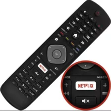 Controle Remoto Compatível Tv Philips Smart Netflix Max-8049