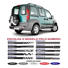 Kit Fiat Doblo Adventure Faixas Lateral Adesivos Par