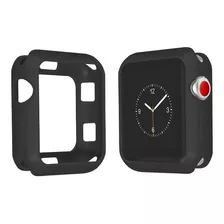 Capa Silicone Case Apple Watch E Iwo 2 3 4 5 6 44mm Preto