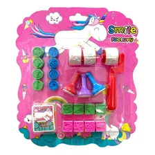 Set Timbres Sellos Infantiles Juego Manualidades Para Niños Color Del Exterior Unicornio