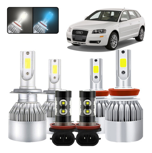 Kit De Focos Led H7 H11 Para Audi A3 2006 2007 2008 Y Audi A3