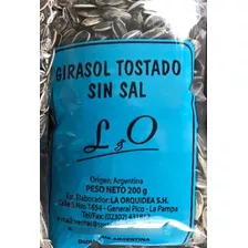 Girasol Tostado Sin Sal La Orquídea 10 X 200g.