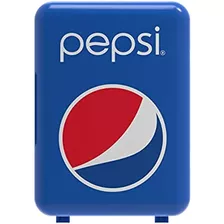 Mini Nevera Portátil Pepsi De 6 Latas, Mis133pep, Azul