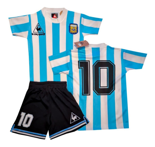Kit Selección Argentina Mundial México 1986 #10 - Infantil