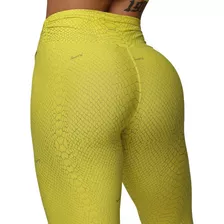 Legging Esportiva Moving Comum Python Com Cós Franzido Casua