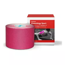 Fita Bandagem Elástica Adesiva Sports Kinesiotap Vitaltape Cor Rosa