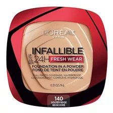 Base En Polvo L'oréal Paris Infaillible 24hs Fresh Wear Tono Golden Beige