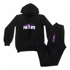 Conjunto Moletom Infantil Fortnite Juvenil Calça + Blusa 