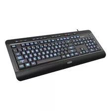 Teclado Con Letras Grandes Para Personas De Baja Visión Color Del Teclado Negro Idioma Inglés Us