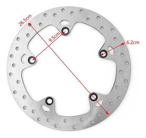 Disco De Rotor De Freno Trasero Apto Para Bmw F650/f800/k120 Foto 2