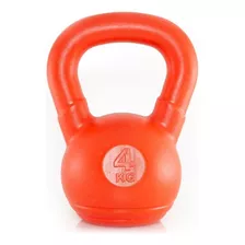 Pesas Rusas 4 Kg Pvc Kettlebell Pesa Rusa Cross Gym Fitness Color Naranja
