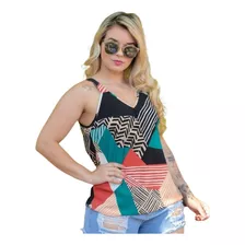 Regata Blusa Alcinha Blusinha Feminina Alca Larga