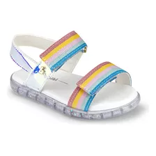 Sandália Infantil Bibi Baby Soft Rainbow Colorido Feminino