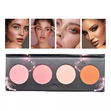 Paleta Blush Ultra Fino Com Silicone 4 Cores - Ludurana