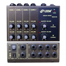 Leem Micro Mixer Wam-490 Mezclador Mixer De Línea 8 Canales