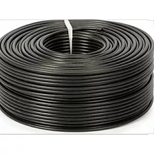 Cable Coaxial Rg6 40/60 Rollo X100 Metros Color Negro