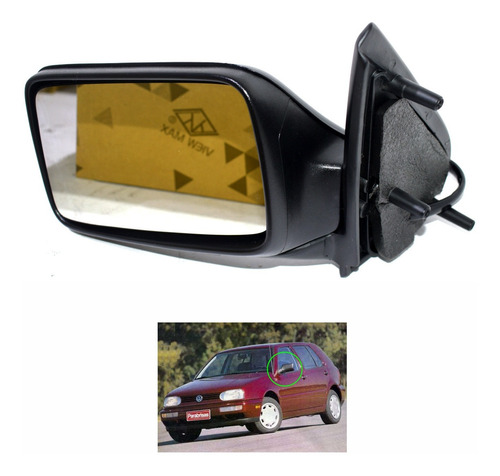 Espejo Retrovisor Mecnico Izquierdo Volkswagen Golf Foto 5