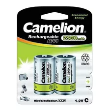 Camelion Pilas X2 De Tipo C, Recargable De 2500mah,