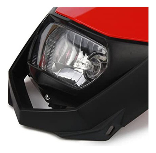 Carcasa Roja Y Negra 12v 35w Faro Yamaha Yz Xt Wr Ttr 125 Foto 3