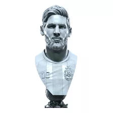 Busto Figura Lionel Messi Con Barba Impreso En 3d - Detta3d