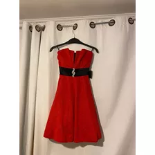 Vestido De Fiesta Color Rojo Talla S