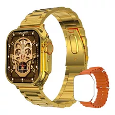 Reloj Smart Watch Bluetooth Call 2.08 Golden 24k Hombres