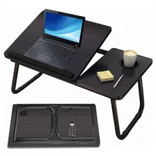 Mesa Cama Portátil Plegable Para Laptop Soporte Altura Ajust Color Negro