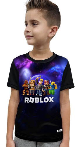 Camiseta Roblox Camisa Infantil Camisa Preta