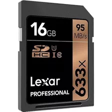 Lexar Professional 633x 16gb Sdhc Uhs-i / U1