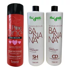 Alinhamento Térmico Prime 1lt + Kit Shampoo E Condicionador