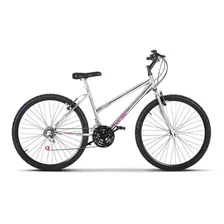 Bicicleta De Passeio Ultra Bikes Bike Aro 26 18 Marchas Freios V-brakes Cor Chrome Line Cromado