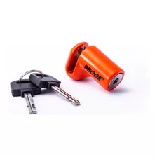 Candado Traba Disco Moto Drook 74d 5mm Color Naranja