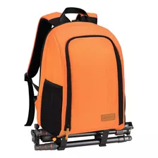 Backpack Tarion Para Dslr Y Laptop 15 Canon Nikon Naranja