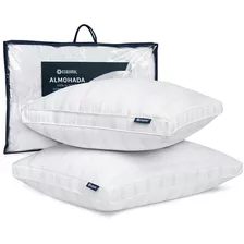 Pack 2 Almohadas Esquimal 100% Algodón Tamaño Estándar Color Blanco